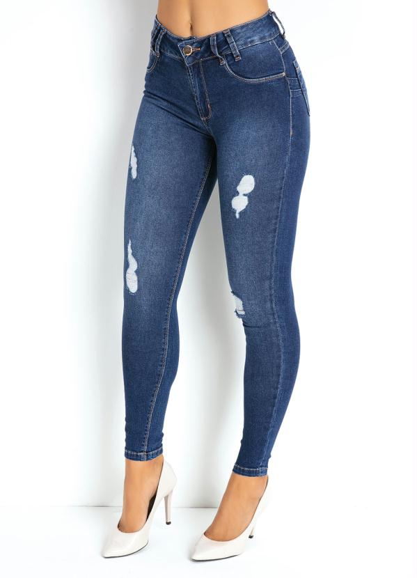 Sawary Jeans - Calça Jeans Cigarrete Levanta Bum Bum Sawary