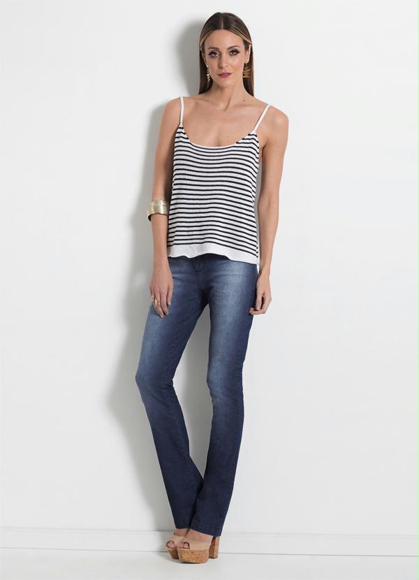 Multimarcas - Calça Jeans Cintura Alta Azul 3