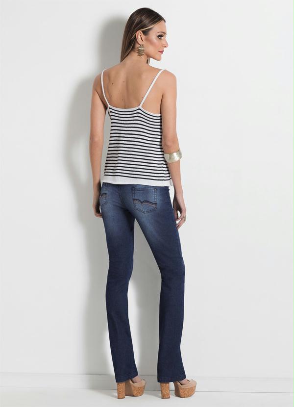 Multimarcas - Calça Jeans Cintura Alta Azul 4