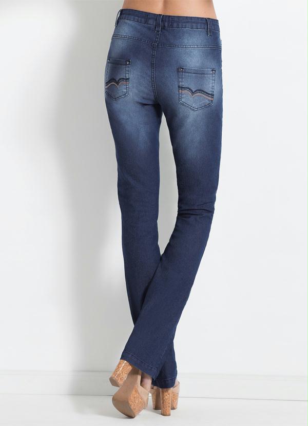 Multimarcas - Calça Jeans Cintura Alta Azul 5