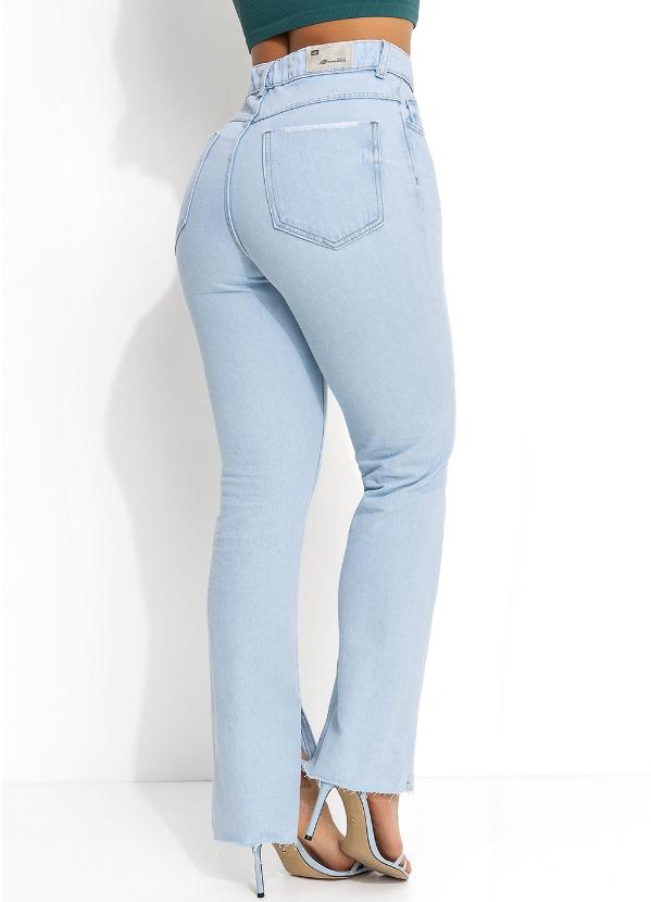 Sawary Jeans - Calça Jeans Clara Reta com Fendas Sawary 2