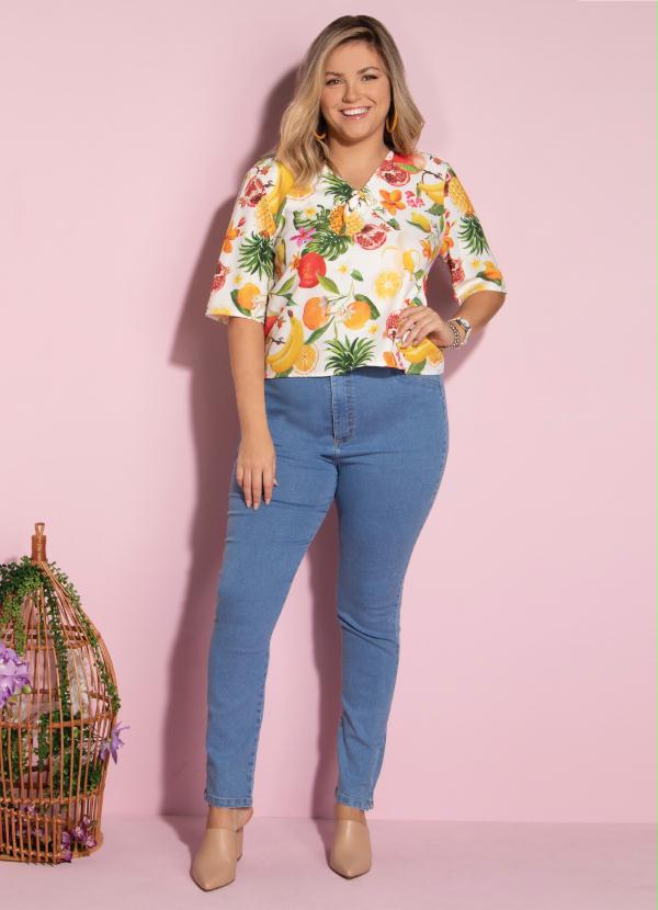 Quintess - Calça Jeans com Bolsos Funcionais nas Costas 7