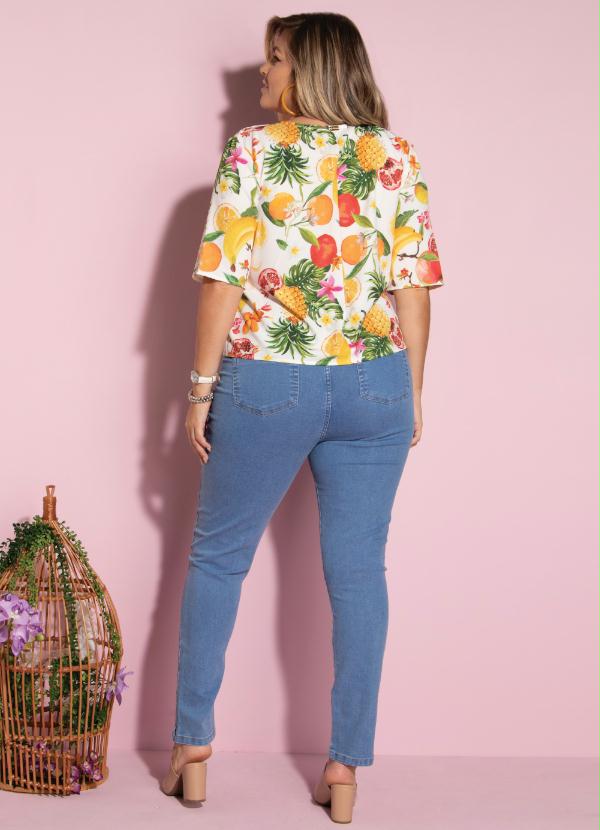 Quintess - Calça Jeans com Bolsos Funcionais nas Costas 8