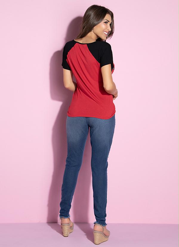 Quintess - Calça Jeans com Desfiado no Cós 4