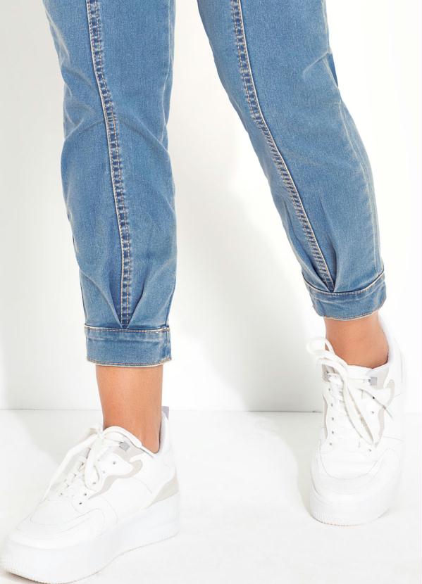 Sawary Jeans - Calça Jeans Cropped com Recortes e Bolsos Sawary 3