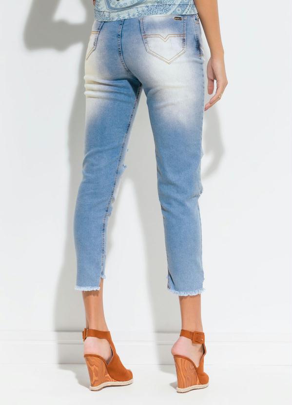 Quintess - Calça Jeans Destroyed Detalhe na Barra Quintess 2