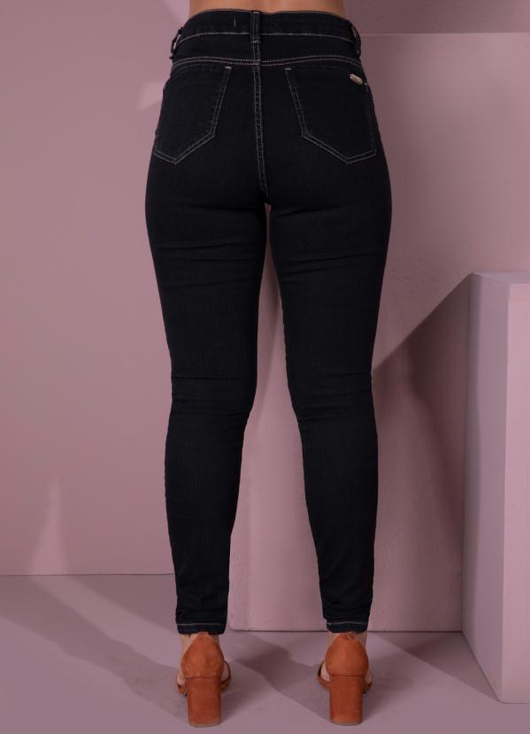 Quintess - Calça Jeans Escuro com Rasgos no Joelho 6