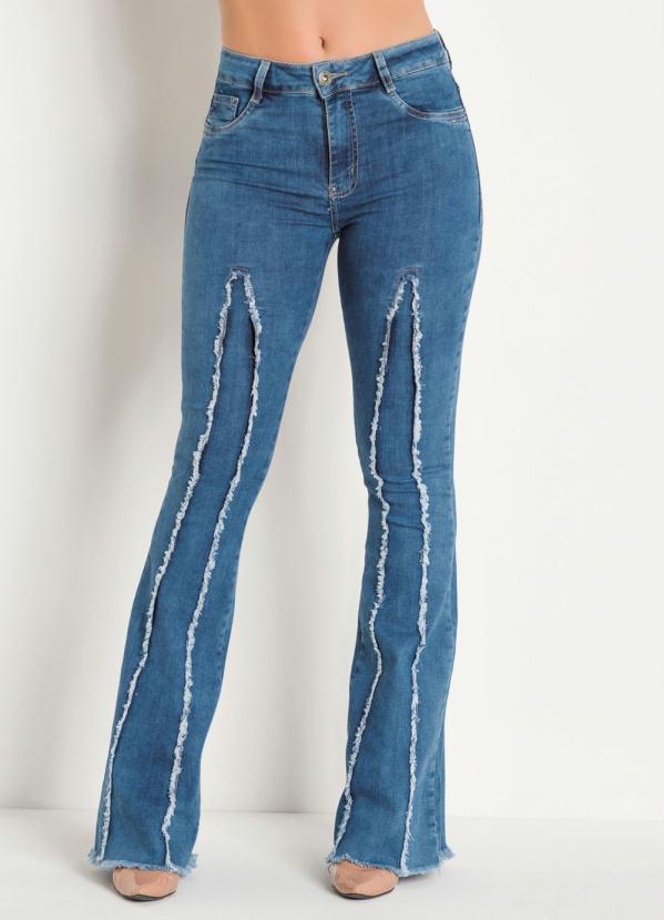 Sawary Jeans - Calça Jeans Flare com Desfiados Sawary 6