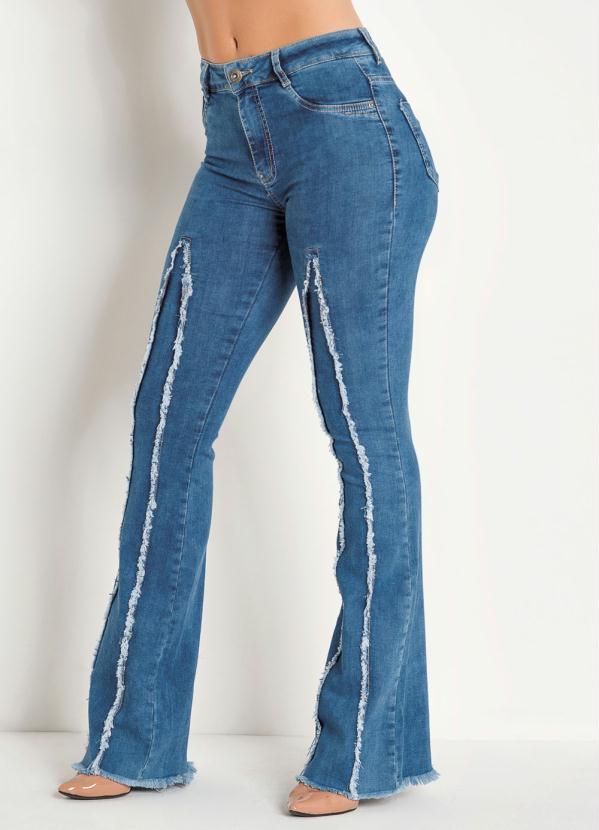 Sawary Jeans - Calça Jeans Flare com Desfiados Sawary 7