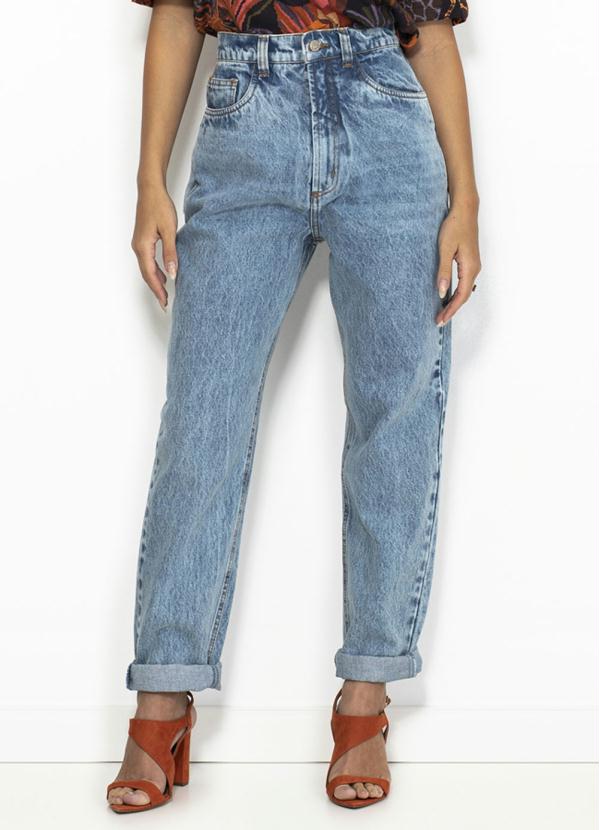 Farm - Calça Jeans Mom Reta Azul