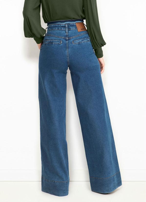 Colcci - Calça Jeans Pantalona Azul 2