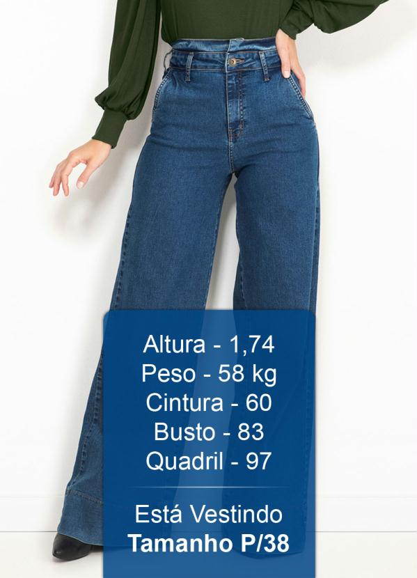 Colcci - Calça Jeans Pantalona Azul 5
