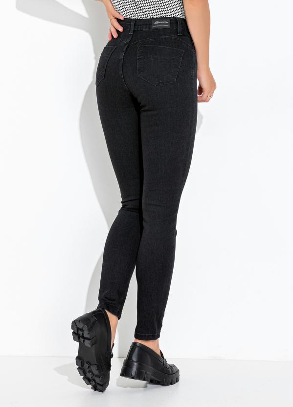 Sawary Jeans - Calça Jeans Preto Super Lipo Legging 2