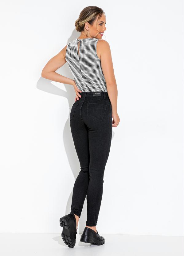 Sawary Jeans - Calça Jeans Preto Super Lipo Legging 4