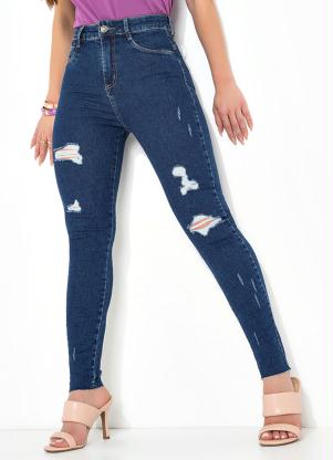 Sawary Jeans - Calça Jeans Push Up com Destroyed Sawary - SAWARY JEANS