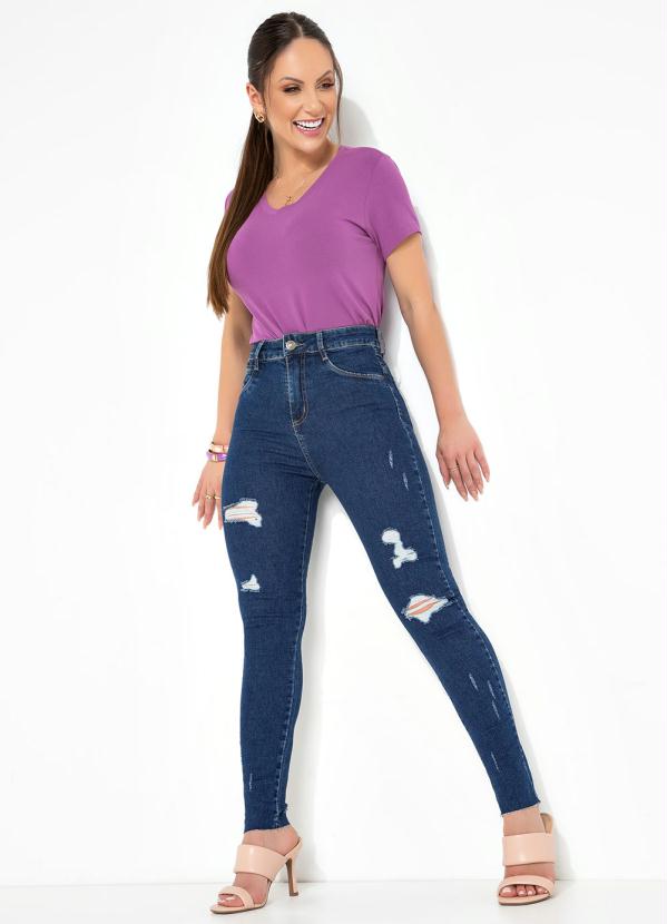 Sawary Jeans - Calça Jeans Push Up com Destroyed Sawary 4