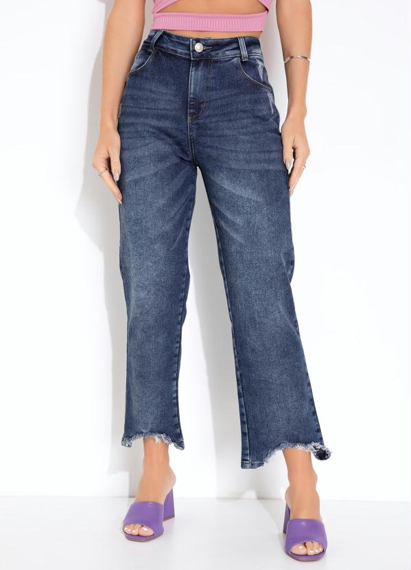 calça jeans reta sawary sawary jeans