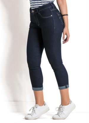 calça curta jeans feminina