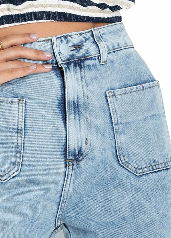 Sawary Jeans - Calça Jeans Wide Leg com Bolsos Sawary 3