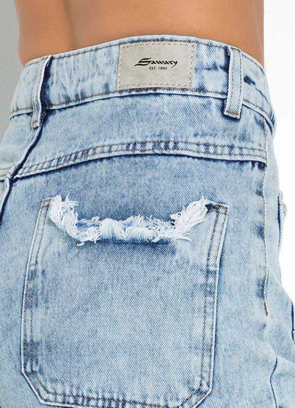 Sawary Jeans - Calça Jeans Wide Leg com Bolsos Sawary 4