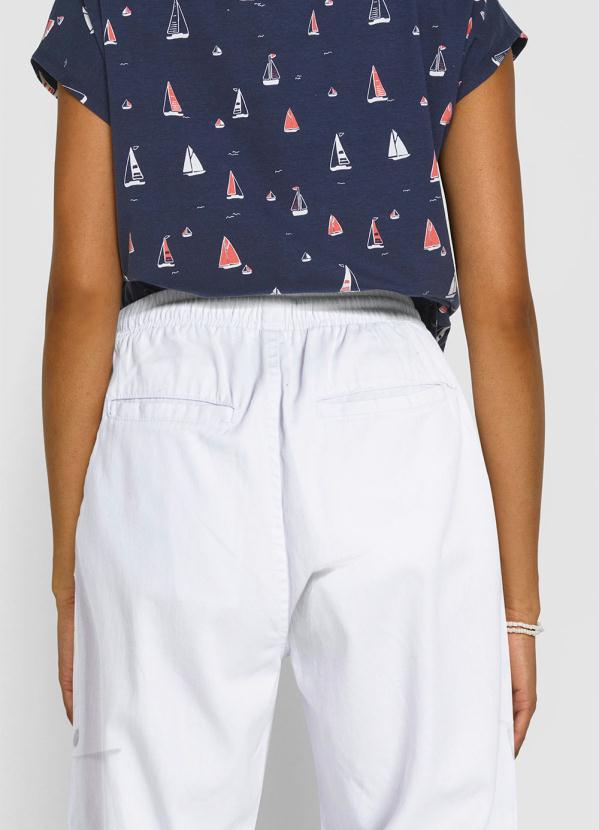 bonprix - Calça Jogger com Amarração Branca 4