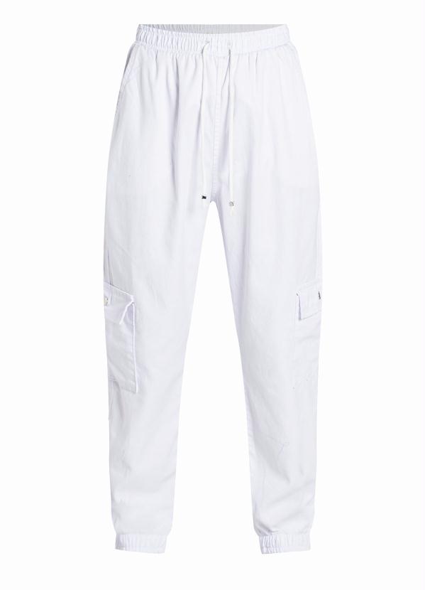 bonprix - Calça Jogger com Amarração Branca 5