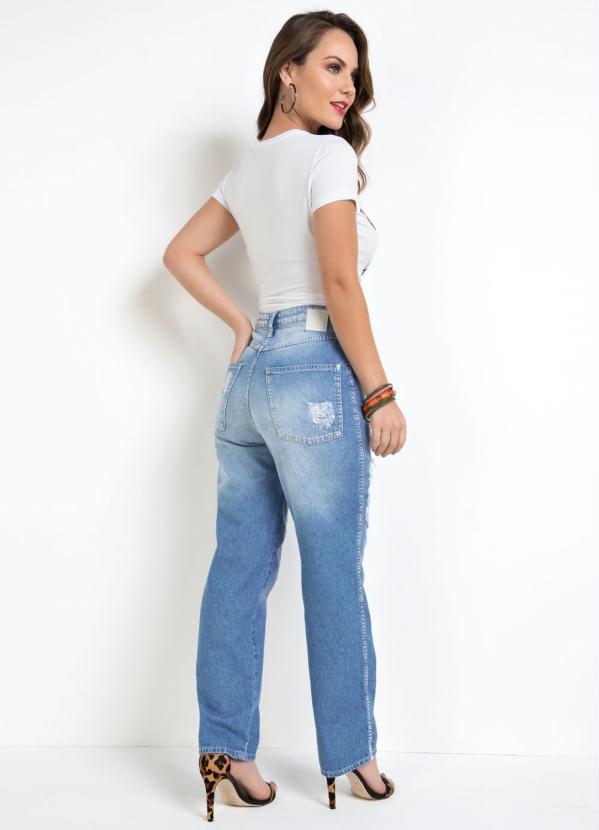 Eventual - Calça Mom Eventual com Destroyed Jeans 5