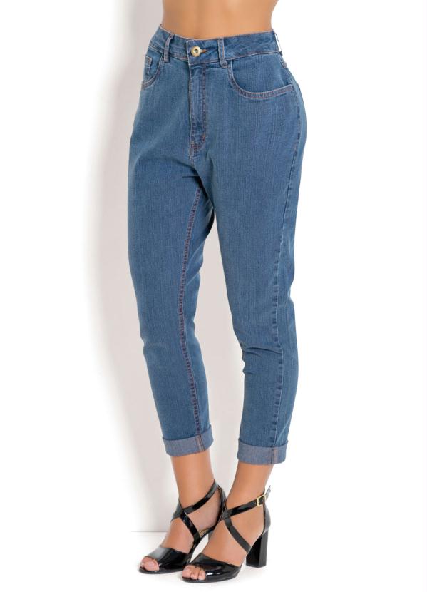 Jeans Feminina CalÃ§as Dobradas Calça Jeans Ecxo Barra Dobrada