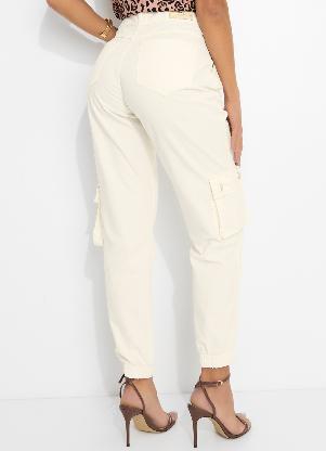 Sawary Jeans - Calça Off White em Jeans - SAWARY JEANS