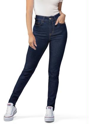 Angel - Calça Skinny Jeans Básica Azul - ANGEL