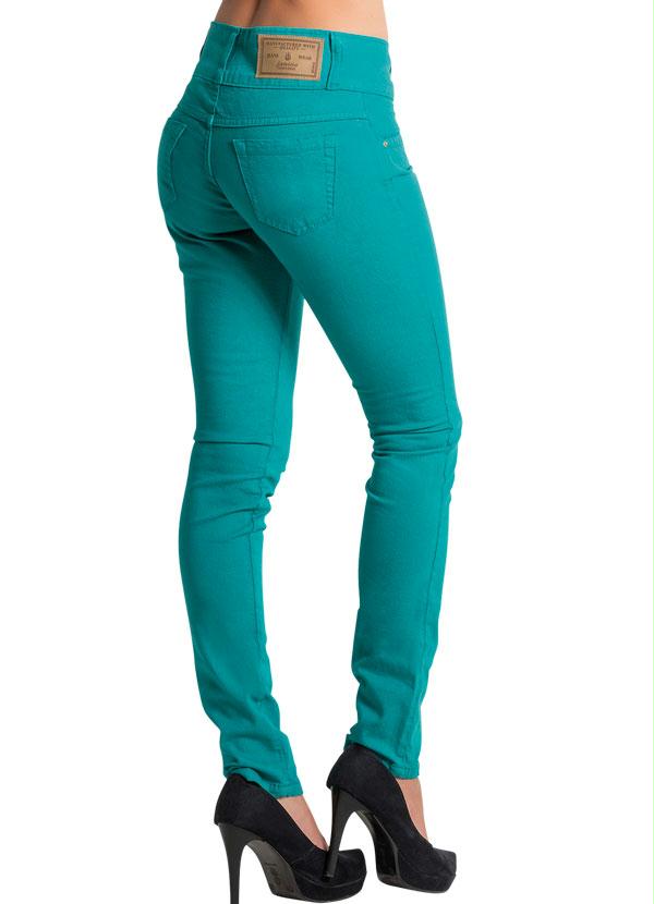 Janine - Calça Skinny Verde 2