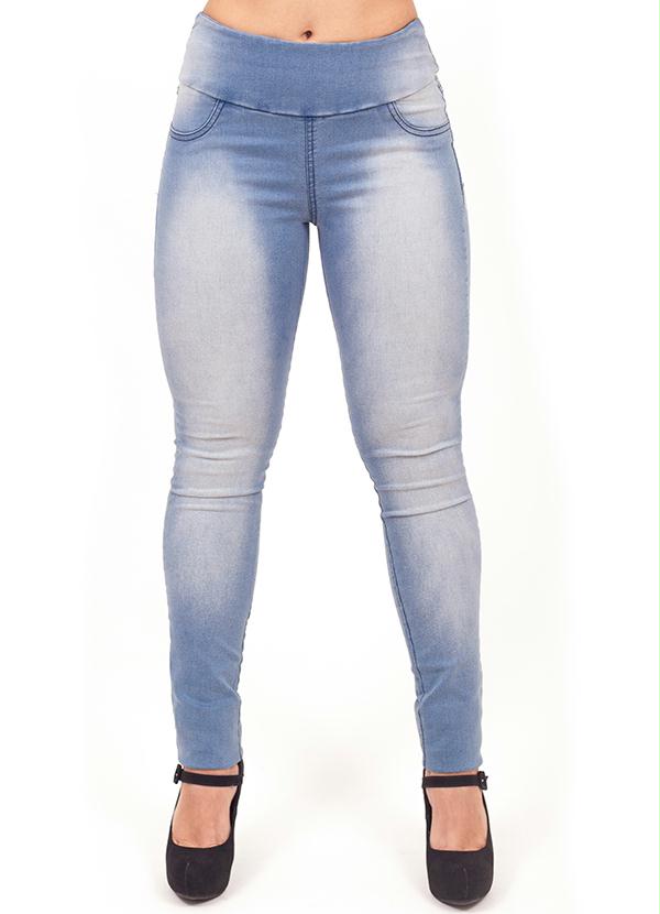 Janfer - Legging Jeans Claro Cintura Alta Janfer 3