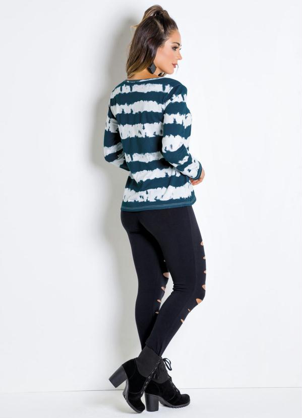 Moda Pop - Calça Destroyed Preta 6