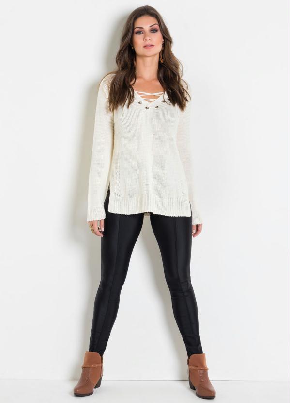 Multimarcas - Calça Legging Montaria Preta Tecido Super Flex 7