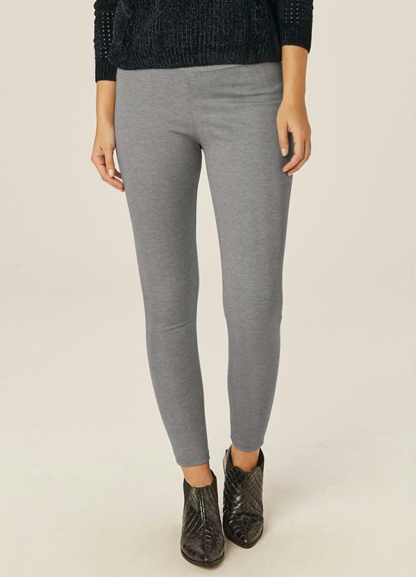 Malwee - Calça Mescla Escuro Feminina em Malha Interlock