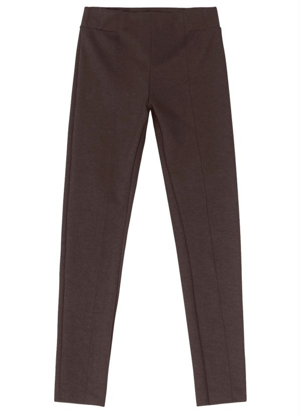 Rovitex - Legging Feminina Ponto Roma Marrom