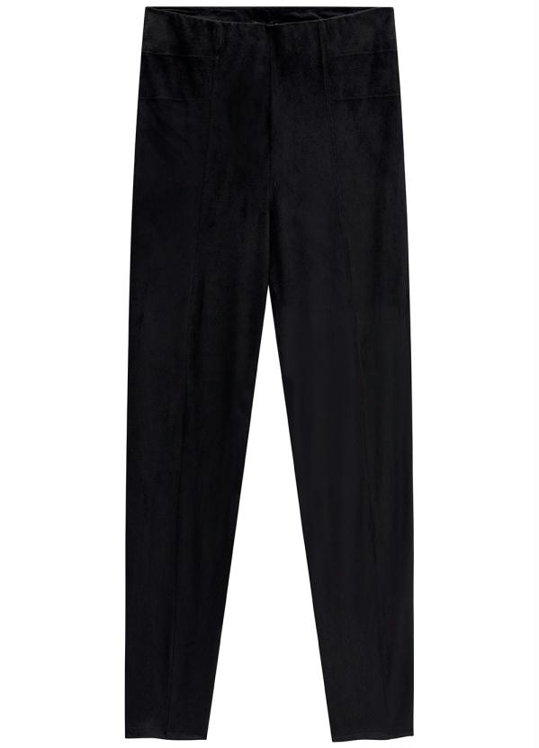 Malwee - Legging Preta em Malha Suede 1
