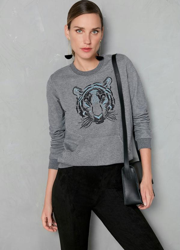 Malwee - Legging Preta em Malha Suede 2