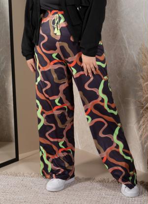 Quintess - Calça Abstrato com Tassél - QUINTESS