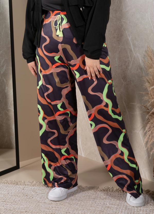 Quintess - Calça Abstrato com Tassél 4