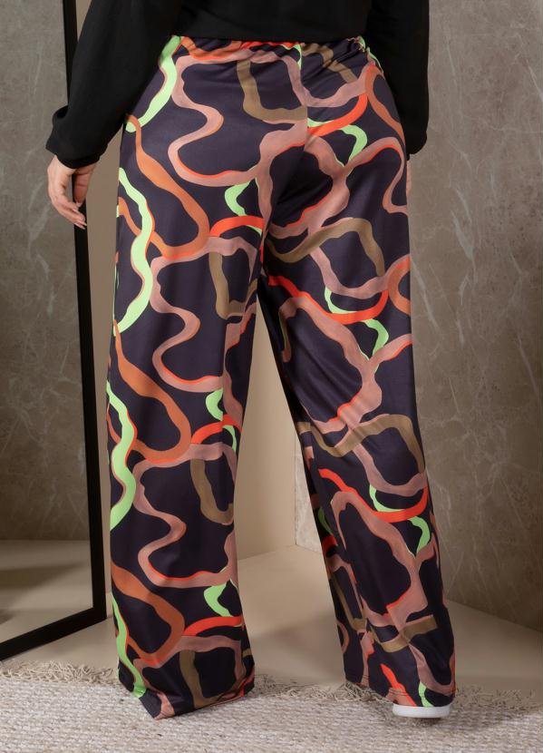 Quintess - Calça Abstrato com Tassél 5