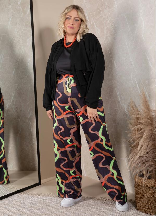 Quintess - Calça Abstrato com Tassél 6