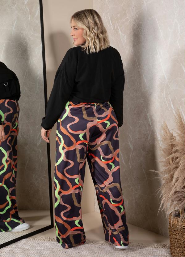 Quintess - Calça Abstrato com Tassél 7