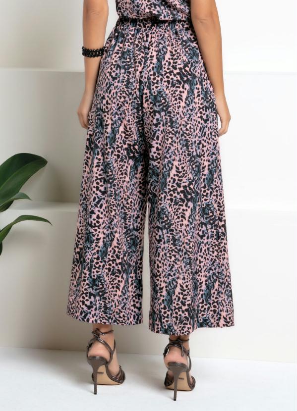 Quintess - Calça Capri Animal Print com Zíper 2