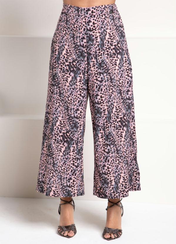 Quintess - Calça Capri Animal Print com Zíper 3