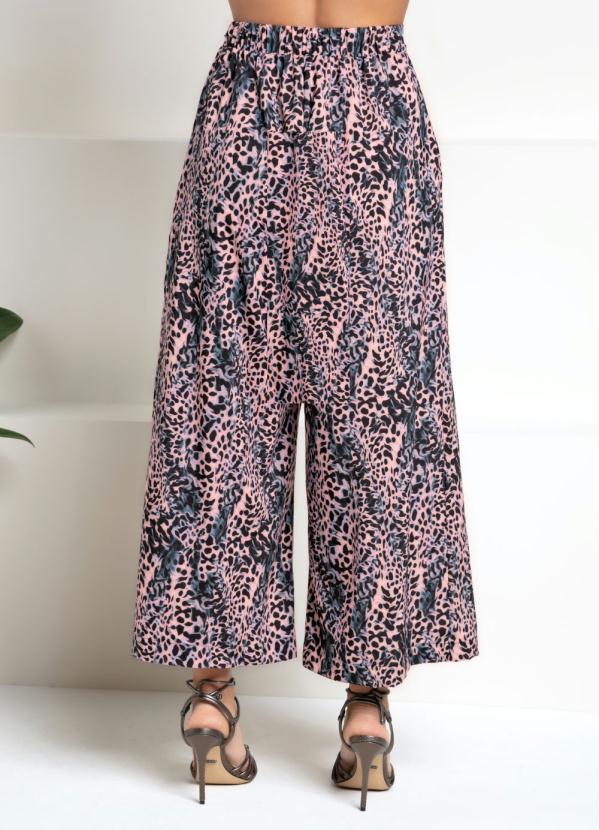 Quintess - Calça Capri Animal Print com Zíper 4