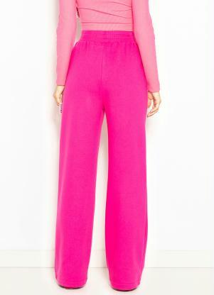 Colcci - Calça de Moletom Pantalona Rosa - COLCCI