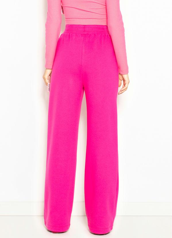 Colcci - Calça de Moletom Pantalona Rosa 2