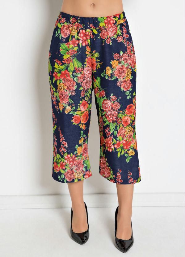Outlet - Calça Pantacourt Floral 5