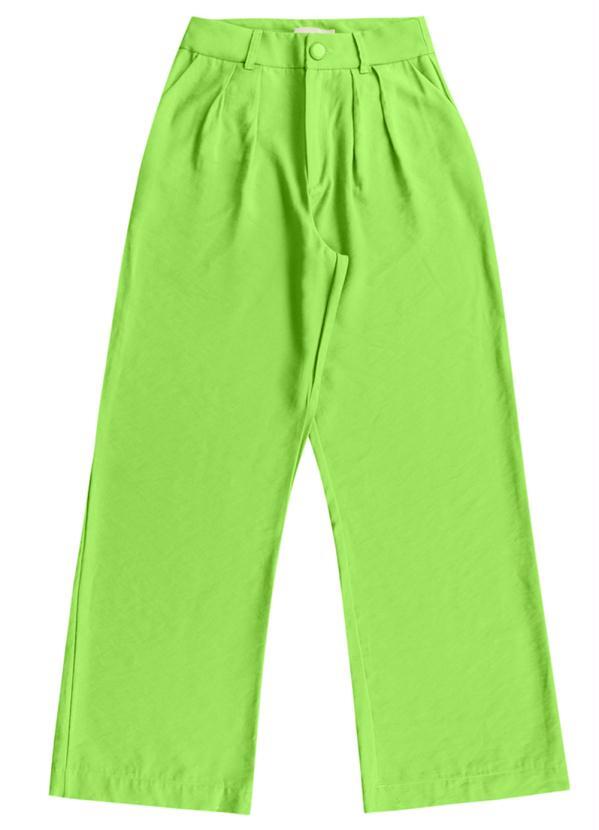 Angel - Calça Pantalona Alfaiataria Verde
